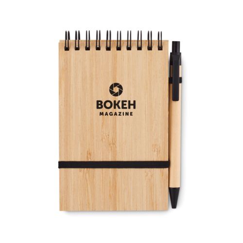 Bamboe notitieboek A6 incl. pen - Afbeelding 1